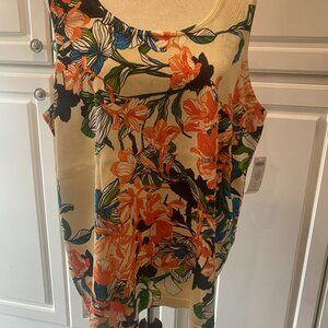 Chico's Tropical Print Sweater Tank